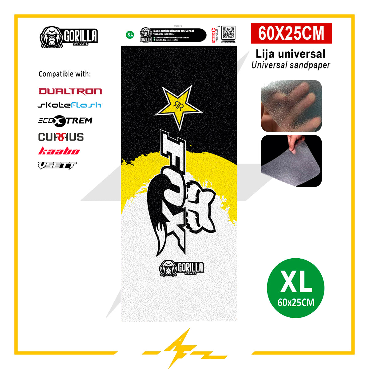 Vinilo Fox Rockstar base antideslizante universal para patinete eléctrico talla XL
recambios patinete eléctrico
tienda de repuestos de patinetes eléctricos
recambios patinetes
repuestos de patinetes
accesorios patinete eléctrico
accesorios patinete
repuestos patinete
piezas de patinete eléctrico
piezas patinete electrico
ruedas patinete
taller del patinete
piezas de repuesto patinete eléctrico
af scooters